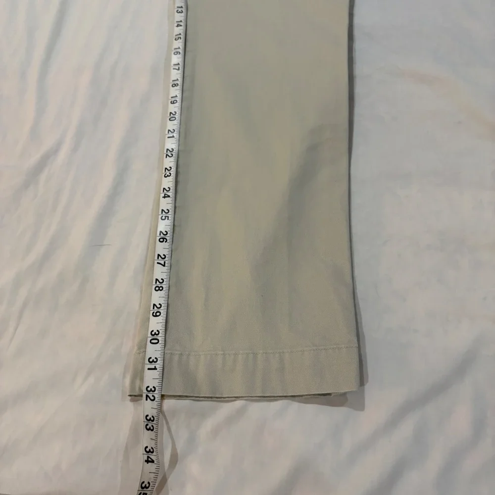 Polo Ralph Lauren Mens Stretch Slim Fit Chino Pants Tan Khaki 40x32 Flat Front‎